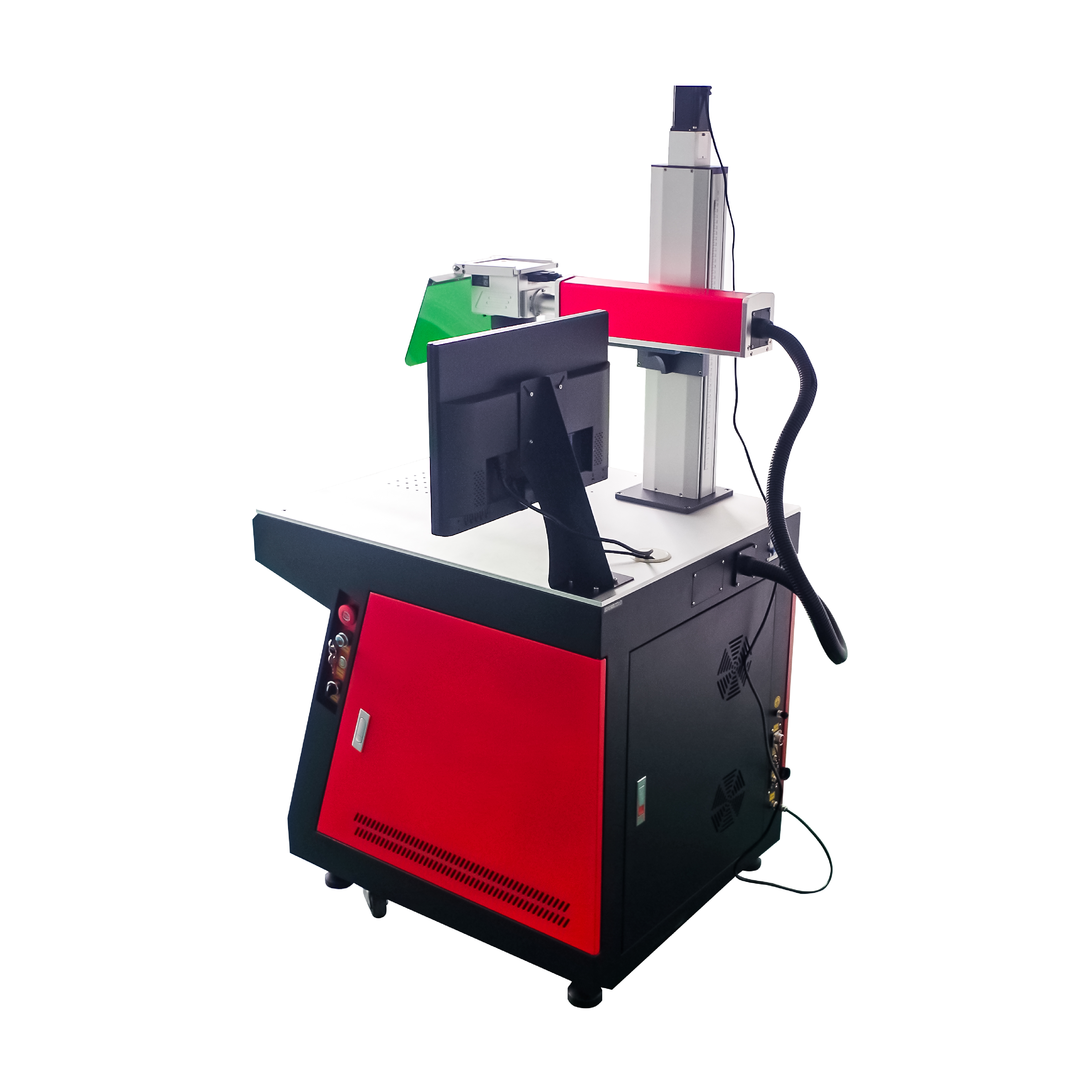 Máquina de marcado de fibra Máquina de marcado láser y máquina de grabado láser Color dinámico 3D Mopa 100W JPT